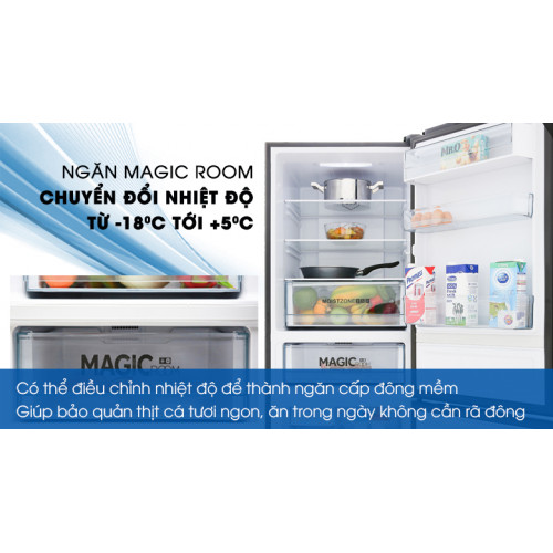 Tủ lạnh Aqua Inverter 292 lít AQR-IG338EB GB