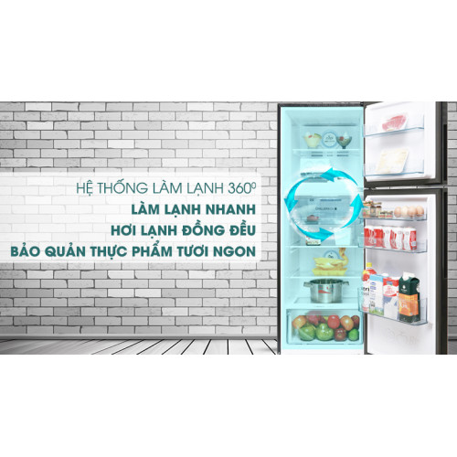 Tủ lạnh Aqua Inveter 235 lít AQR-IG248EN (GB)