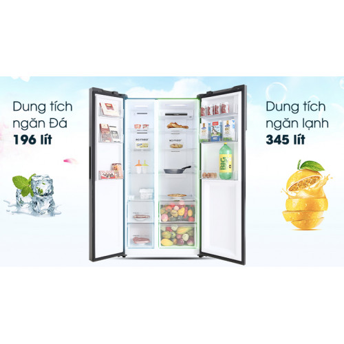 Tủ lạnh Aqua Inverter 541 lít AQR-S541XA(BL)