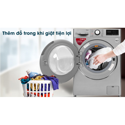Máy giặt LG Inverter 9 kg FV1409S2V Mới 2020