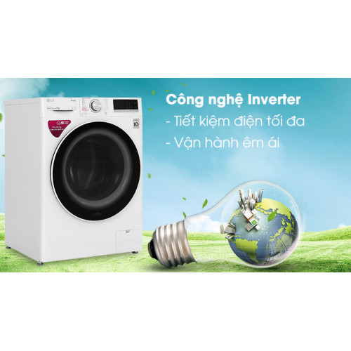 Máy giặt LG Inverter 9 kg FV1409S4W 
