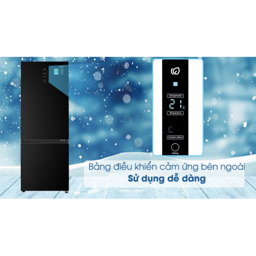 Tủ lạnh Aqua Inverter 292 lít AQR-B348MA(FB) 