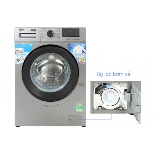 Máy giặt Beko Inverter 8 kg WCV8614XB0STS 