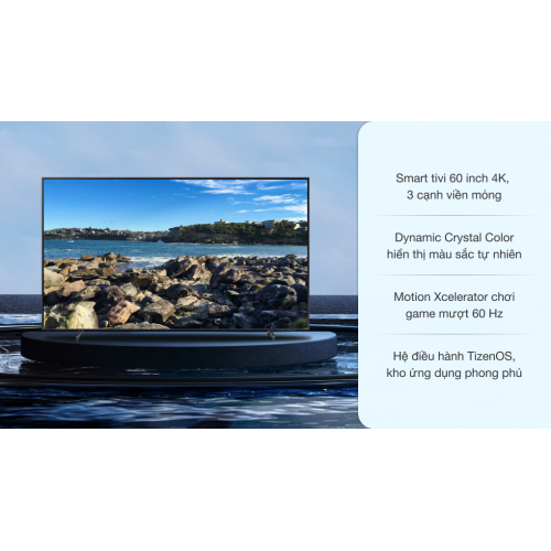 Smart Tivi Samsung 4K 60 inch UA60AU8100 