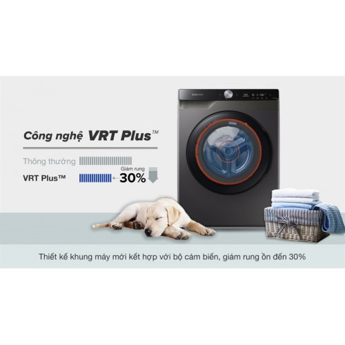 Máy giặt Samsung AI Inverter 9kg WW90TP44DSB/SV 
