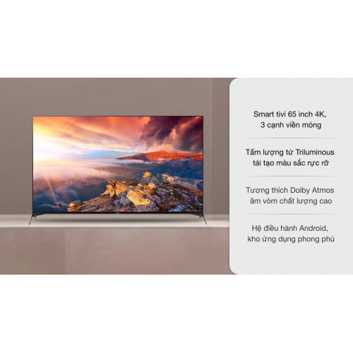 Android Tivi Sony 4K 65 inch KD-65X9500H Mới 2020