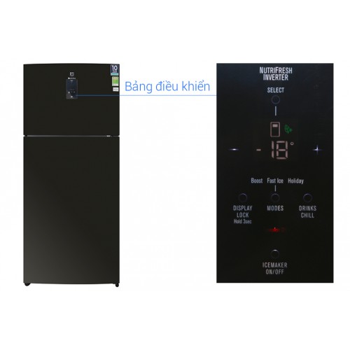 Tủ Lạnh Electrolux ETE5722BA 531 Lít Inverter Đen 