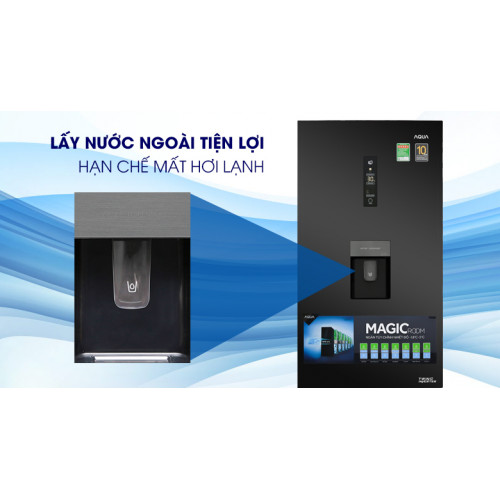 Tủ lạnh Aqua Inverter 320 lít AQR-IW378EB BS